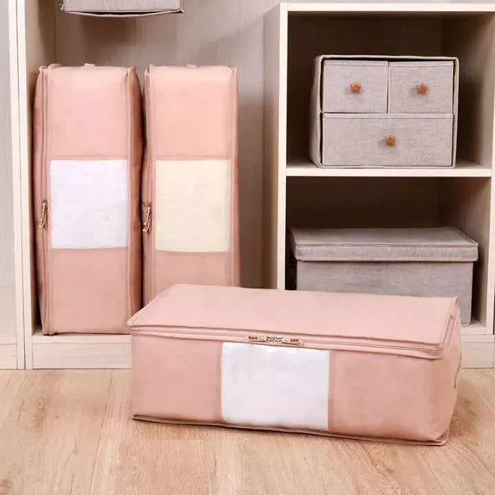 حقائب الترتيب و التنظيم  لتخزين الملابس و الأغطية و الأفرشة بحجم كبير - offre Pack Des Pieces de Rangement couette et oreiller