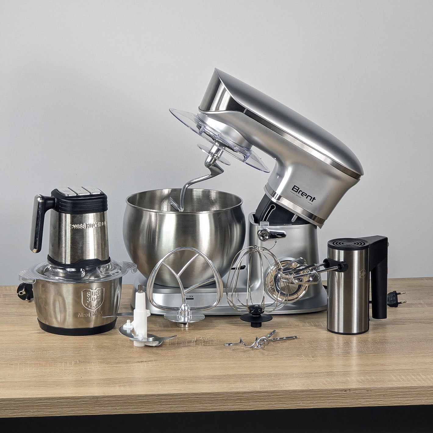 PACK PETRIN BRENT 1300W 6L + HACHOIR+ BATTEUR