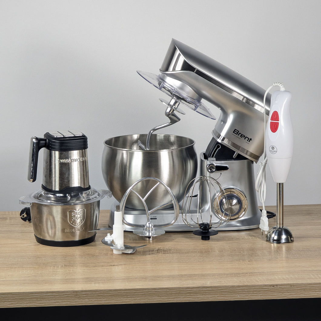 PACK PETRIN BRENT 1300W 6L + HACHOIR + BRAS MIXEUR