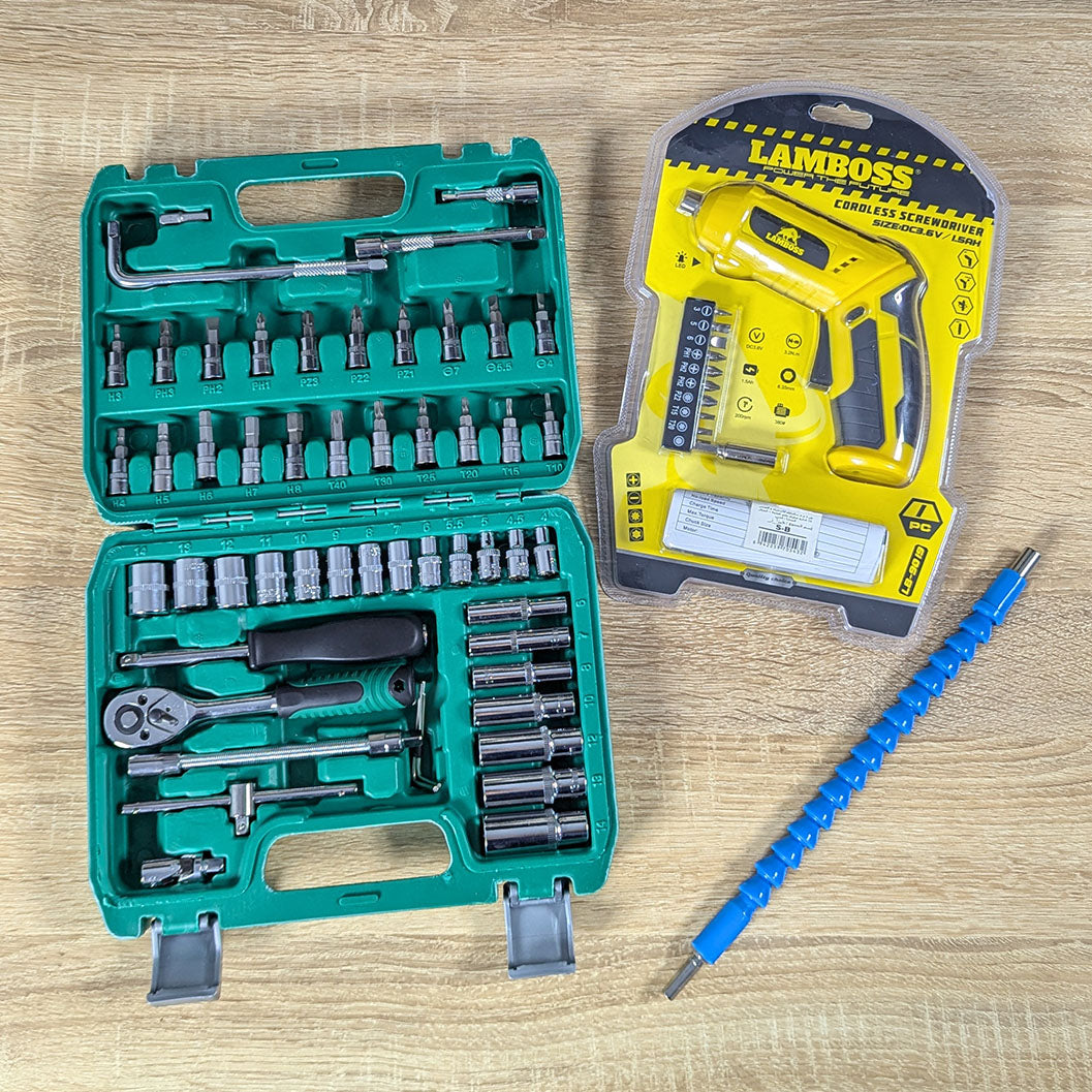 Pack Caisse 54pcs + Visseuse + Cadeau