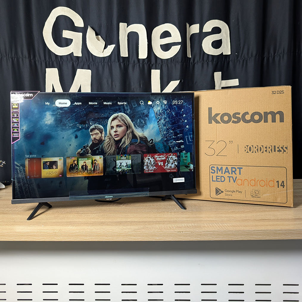 Television koscom 43'' smart ANDROID 14 frameless