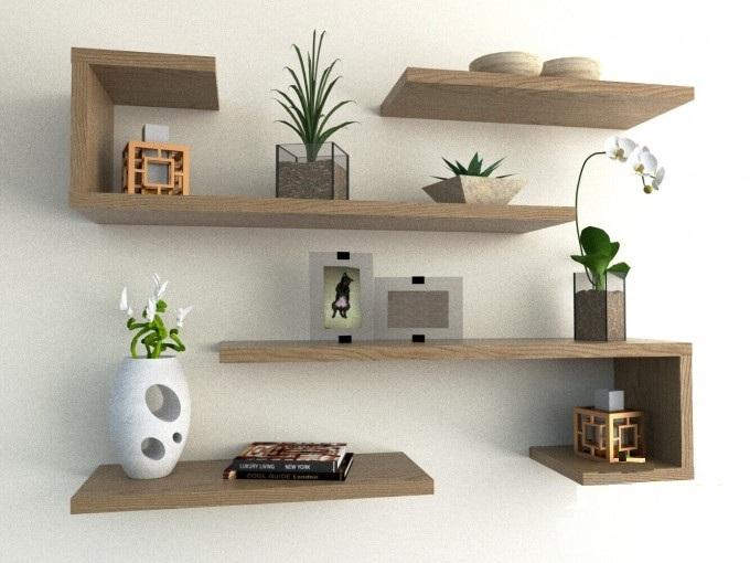 طقم من 4 رفوف للحائط بتصميم عصري وألوان متعددة+توصيل لحد باب المنزل والدفع عند الإستلام